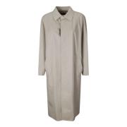 Katoenen Trenchcoat met Verborgen Sluiting A.p.c. , Gray , Dames