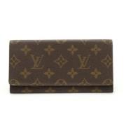 Pre-owned Canvas wallets Louis Vuitton Vintage , Brown , Dames