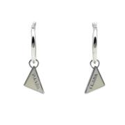 Pre-owned Silver earrings Prada Vintage , Gray , Dames