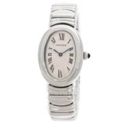 Pre-owned White Gold watches Cartier Vintage , Gray , Dames