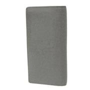 Pre-owned Leather wallets Louis Vuitton Vintage , Gray , Dames