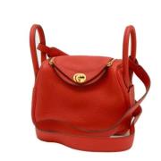 Pre-owned Leather shoulder-bags Hermès Vintage , Red , Dames