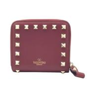 Pre-owned Leather wallets Valentino Vintage , Red , Dames