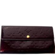 Pre-owned Leather wallets Louis Vuitton Vintage , Brown , Dames