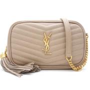 Pre-owned Leather shoulder-bags Yves Saint Laurent Vintage , Beige , D...