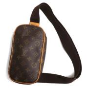 Pre-owned Canvas shoulder-bags Louis Vuitton Vintage , Brown , Dames