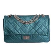 Pre-owned Leather crossbody-bags Chanel Vintage , Blue , Dames