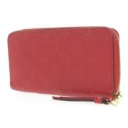 Pre-owned Leather wallets Louis Vuitton Vintage , Red , Dames