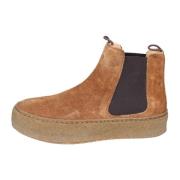 Suede Enkellaarzen voor vrouwen Astorflex , Brown , Dames