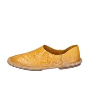 Leren Loafers voor Vrouwen Moma , Yellow , Dames