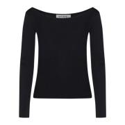 Zwarte Sweater Collectie Róhe , Black , Dames