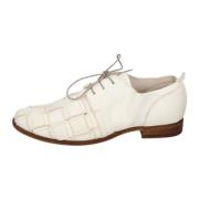 Elegante Vintage Lederen Schoenen Moma , White , Dames