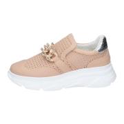 Leren Dames Sneakers Stijlvolle Schoenen Stokton , Pink , Dames