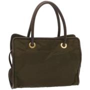 Pre-owned Nylon totes Celine Vintage , Green , Dames