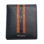 Pre-owned Leather wallets Prada Vintage , Black , Dames