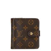 Pre-owned Canvas wallets Louis Vuitton Vintage , Brown , Dames