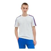 Katoenen Jersey Logo Borduur T-Shirt Adidas , White , Heren