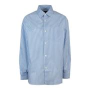 Blauwe Oversized Vintage Shirt A.p.c. , Blue , Dames