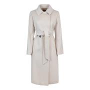 Klassieke dubbelrijige wollen jas Max Mara Studio , Beige , Dames