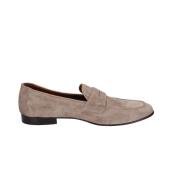 Suede Loafers voor Mannen Pollini , Brown , Heren