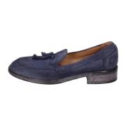 Suede Loafers voor Vrouwen Moma , Blue , Dames