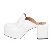 Leren Sandalen Moma , White , Dames