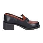 Leren Loafers voor Vrouwen Moma , Brown , Dames