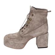 Suede Enkellaarzen voor vrouwen Moma , Gray , Dames