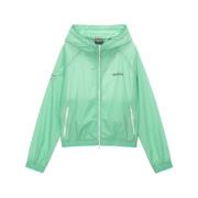 Mint Hooded Stretch Jas Duvetica , Green , Dames