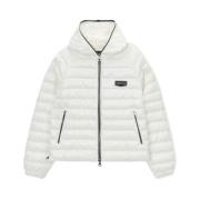 Witte Hooded Donsjas Aw23 Duvetica , White , Dames