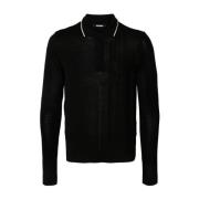 Zwarte Gebreide Polo Jacquemus , Black , Heren