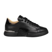 Hexagon Leren Sneakers Philipp Plein , Black , Heren