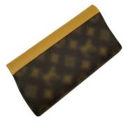 Pre-owned Leather wallets Louis Vuitton Vintage , Brown , Dames