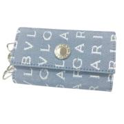 Pre-owned Canvas key-holders Bvlgari Vintage , Blue , Dames