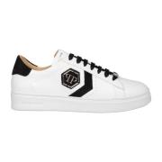 Leren Arrow Force Sneakers Philipp Plein , White , Heren