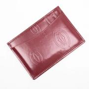 Pre-owned Leather wallets Cartier Vintage , Red , Dames