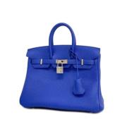 Pre-owned Leather handbags Hermès Vintage , Blue , Dames