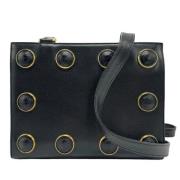 Pre-owned Leather shoulder-bags Versace Pre-owned , Black , Dames