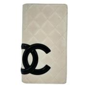 Pre-owned Fabric wallets Chanel Vintage , White , Dames