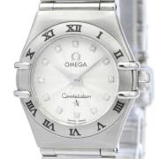 Pre-owned Stainless Steel watches Omega Vintage , White , Dames