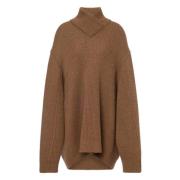 Bruine Gebreide Top Philosophy di Lorenzo Serafini , Brown , Dames