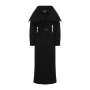 Zwarte Elegante Jas Aw24 Jacquemus , Black , Dames