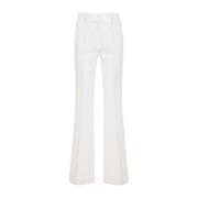 Witte Linnen Wol Zijde Kasjmier Broek Gabriela Hearst , White , Dames