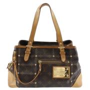 Pre-owned Canvas handbags Louis Vuitton Vintage , Brown , Dames