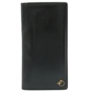 Pre-owned Leather wallets Hermès Vintage , Black , Heren