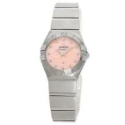 Pre-owned Stainless Steel watches Omega Vintage , Pink , Dames