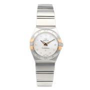 Pre-owned Stainless Steel watches Omega Vintage , White , Heren