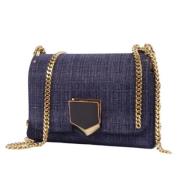 Pre-owned Fabric shoulder-bags Jimmy Choo Pre-owned , Blue , Dames