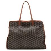 Pre-owned Leather handbags Goyard Vintage , Black , Dames