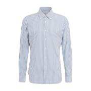 Blauwe Kleermaker Shirt Gender , Blue , Heren